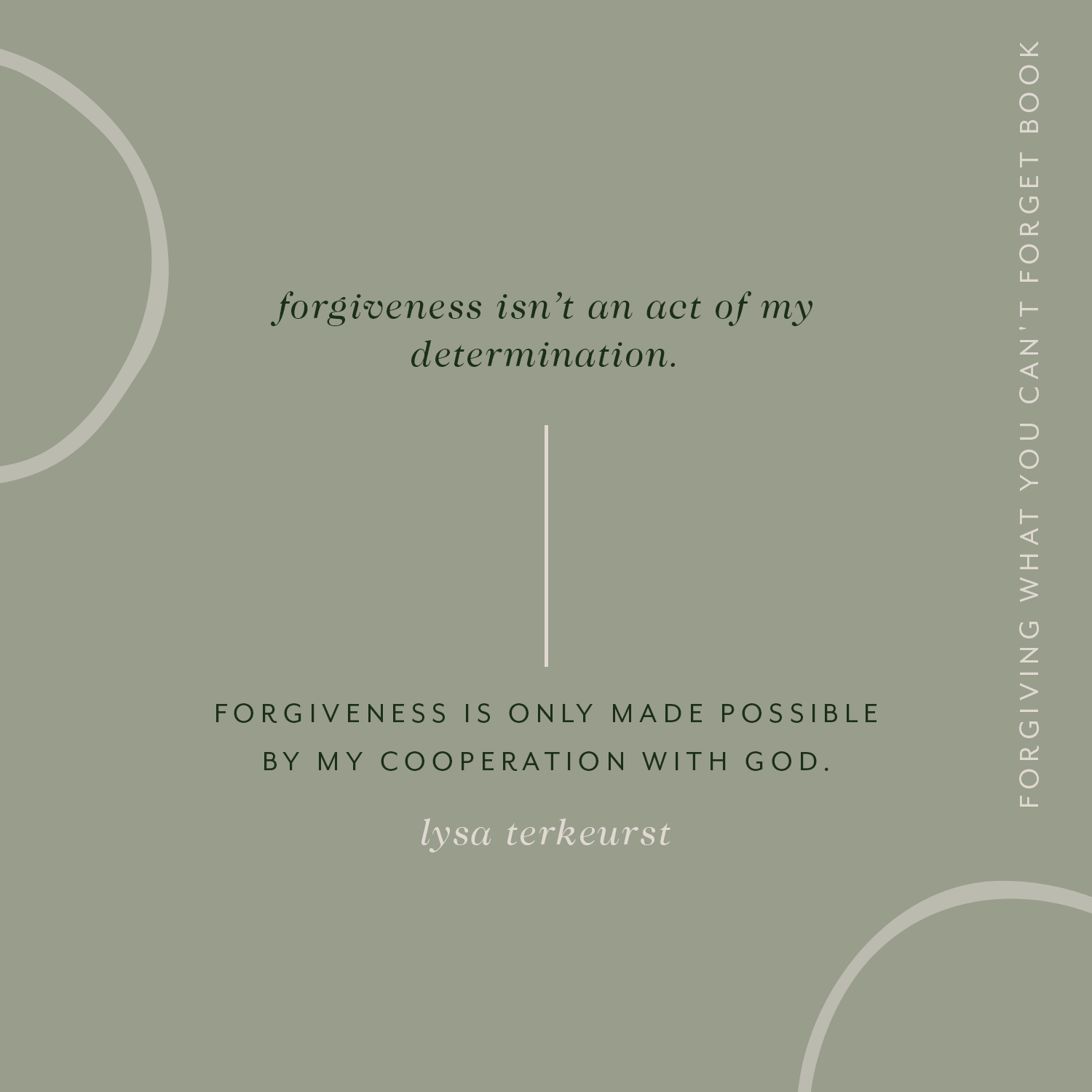Forgiving What You Can't Forget by Lysa TerKeurst
